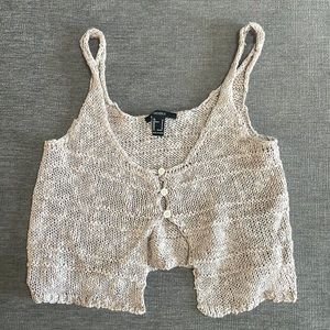 Macramé crop top/vest